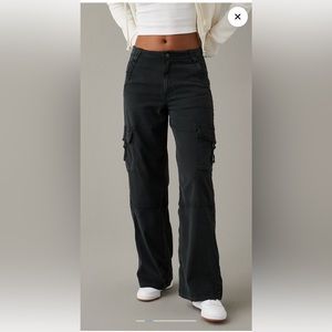 American eagle black cargo pants